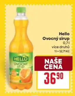 Billa Hello Ovocný sirup nabídka