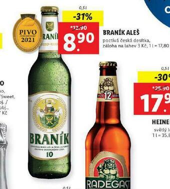 Lidl Pivo braník aleš nabídka