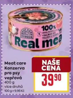 Billa Meat care Konzerva pro psy vepřová nabídka