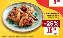 Billa Kuřecí křidélka marinovaná nabídka