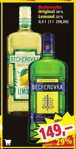 Norma Becherovka nabídka
