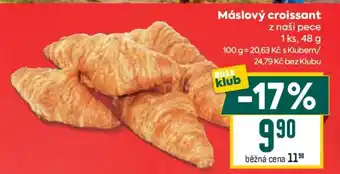 Billa Máslový croissant nabídka