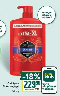Billa Old Spice sprchový gel nabídka