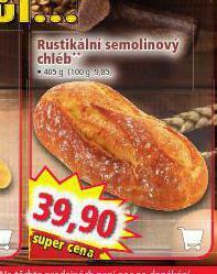 Norma Rustikální semolinový chléb nabídka