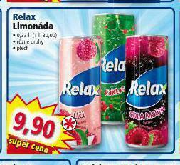 Norma Relax limonáda nabídka