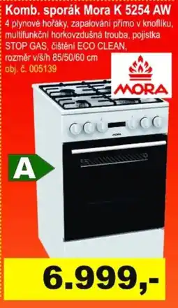 Elektro Spáčil Mora kombinovaná sporáková trouba K 5254 AW nabídka