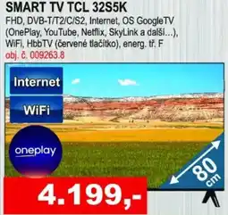 Elektro Spáčil Tcl smart tv 32s5k nabídka