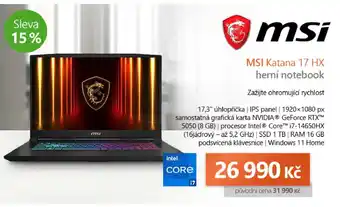 Msi katana 17 hx