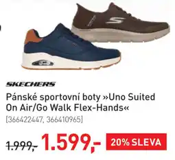 Intersport Skechers pánské sportovní boty uno suited on air/go walk flex-hands nabídka