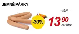 ZEMAN Jemné párky nabídka