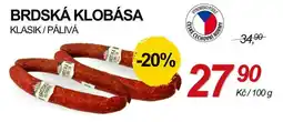 ZEMAN Brdska klobasa klasik / paliva nabídka