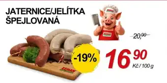 ZEMAN Jaternice/jelítka špejlovaná nabídka
