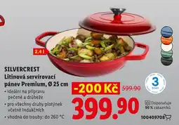 Lidl Silvercrest litinová servírovací pánev premium nabídka