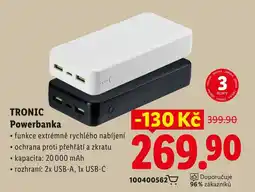 Lidl Tronic Powerbanka nabídka
