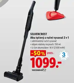 Lidl Silvercrest aku tyčový a ruční vysavač 2 v 1 nabídka