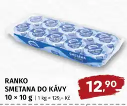 Coop Ranko smetana do kávy nabídka