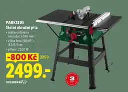 Lidl Parkside stolní okružní pila nabídka