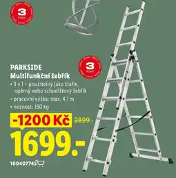 Lidl Parkside multifunkční žebřík nabídka