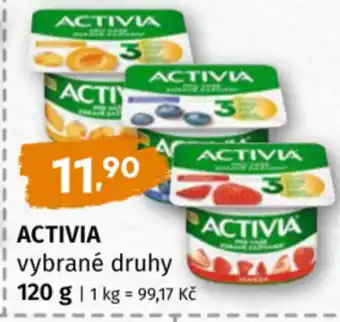 Activia vybrané druhy