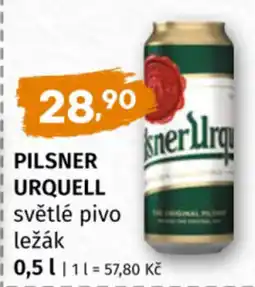 Coop Pilsner Urquell světlé pivo ležák nabídka