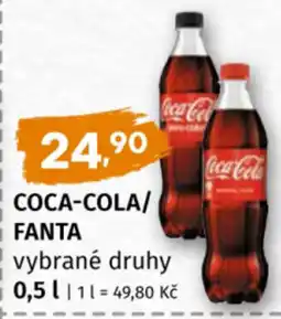 Coop Coca-Cola/Fanta vybrané druhy nabídka