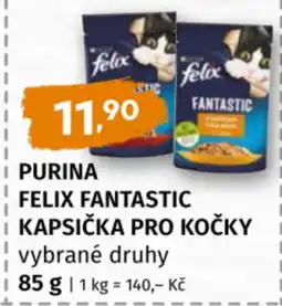 Coop purina felix fantastic kapsička pro kočky vybrané druhy nabídka