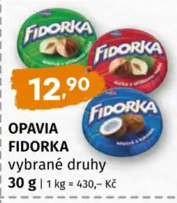 Coop Opavia fidorka vybrané druhy nabídka