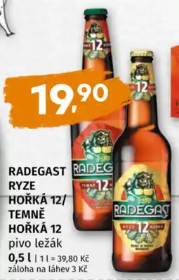 Coop Radegast ryze hořká 12/temně hořká 12 nabídka