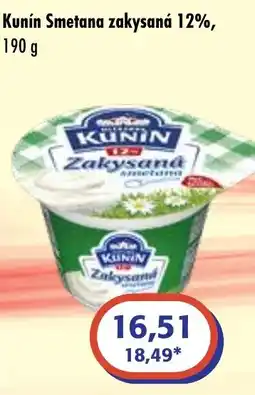 ČEPOS Kunin smetana zakysaná 12% nabídka