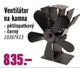 Hornbach Ventilátor na kamna pětilopatkový černý nabídka