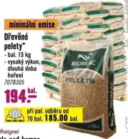 Hornbach Dřevěné pelety nabídka