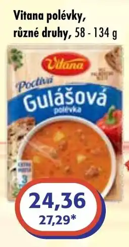 ČEPOS Vitana gulášová polévka nabídka