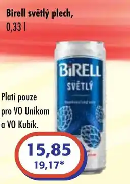 ČEPOS Birell světlý plech nabídka