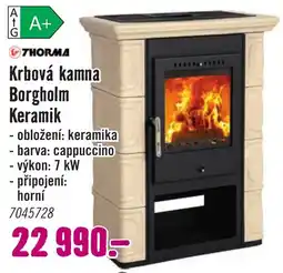 Hornbach Thorma Krbová kamna Borgholm Keramik nabídka