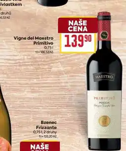 Billa Vigne del Maestro Primitivo nabídka