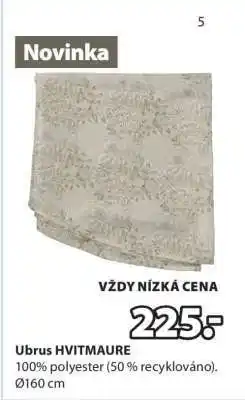 JYSK Ubrus HVITMAURE nabídka
