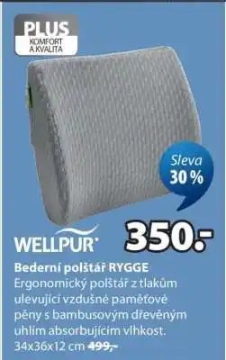 JYSK BEDERNÍ POLŠTÁŘ RYGGE nabídka