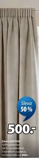 JYSK ZÁVĚS AUSTRA nabídka