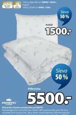 JYSK Přikrývka z husího prachového peří BEITO nabídka