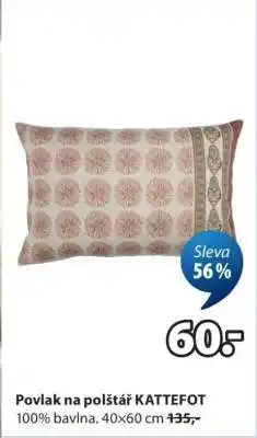 JYSK Povlak na polštář KATTEFOT nabídka