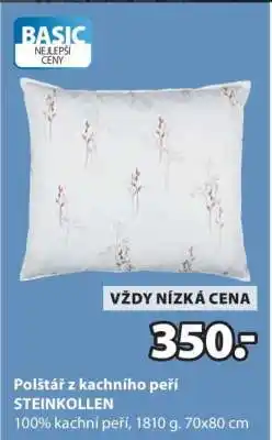 JYSK Polštář z kachního peří STEINKOLLEN nabídka