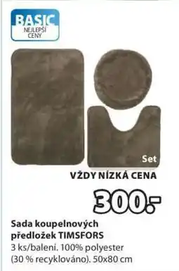 JYSK Sada koupelnových předložek TIMSFORS nabídka