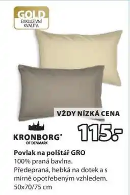 JYSK Povlak na polštář GRO nabídka