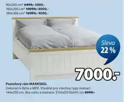 JYSK POSTELOVÝ RÁM MARKSKEL nabídka