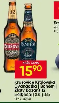 Hruška Krušovice Královská Dvanáctka | Bohém | Zlatý Bažant 12 nabídka