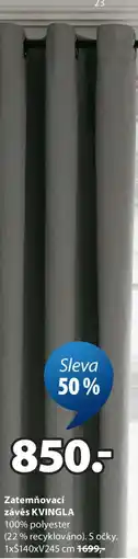 JYSK Zatemňovací závěs KVINGLA nabídka