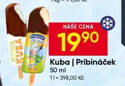 Hruška Kuba, Pribináček nabídka
