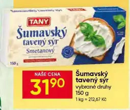 Hruška Šumavský tavený sýr nabídka