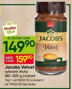 Hruška Jacobs Velvet nabídka