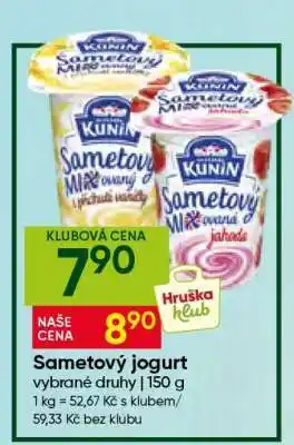 Hruška Sametový jogurt nabídka